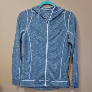 KUHL Touch Mountain Culture Women's Size XS Lightweight Blue Full Zip Hoodie